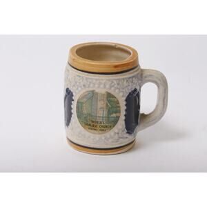 Festina Iowa, World's Smallest Church, Mini Beer Stein, Souvenir ~ 260128-WH 921